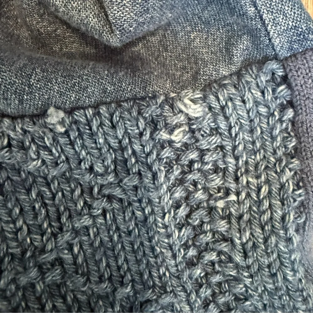 Handmade Upcycled Denim Patchwork Maxi Dress Size XL Artisan Eco-Friendly - Picture 8 of 16